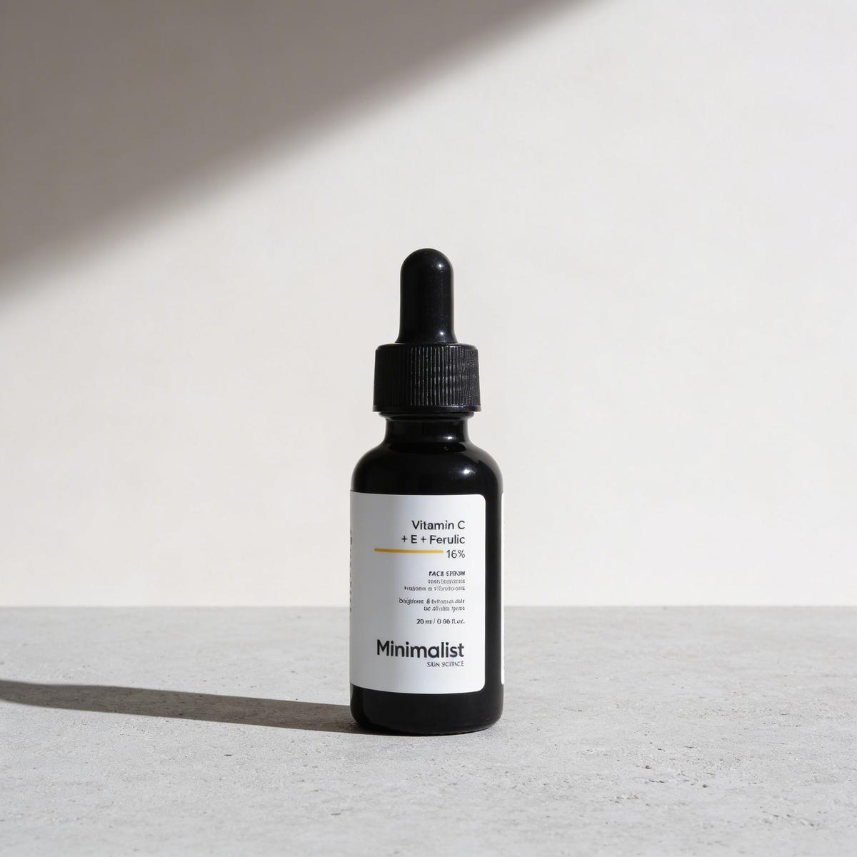 Clean skincare product on white background