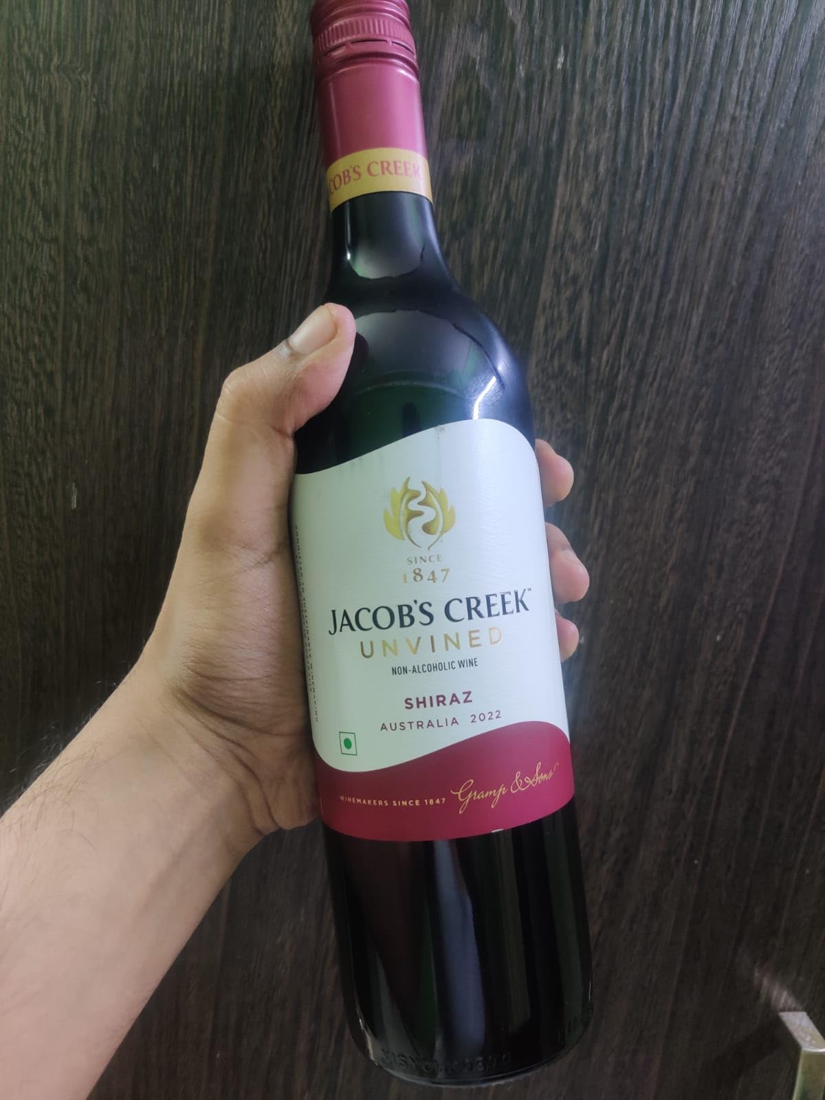 Wine & Spirits product before AI enhancement